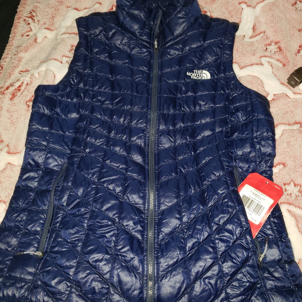 The North Face Women's Dark Blue Puffer Vest